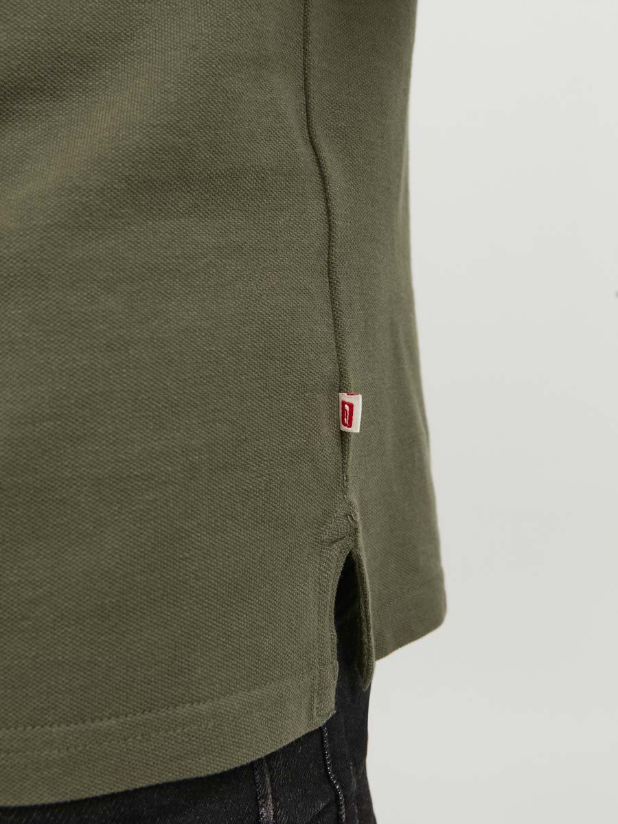 Olive Solid Cotton Polo