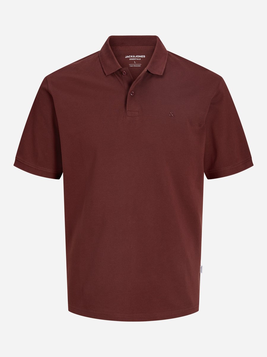 Rust Solid Cotton Polo
