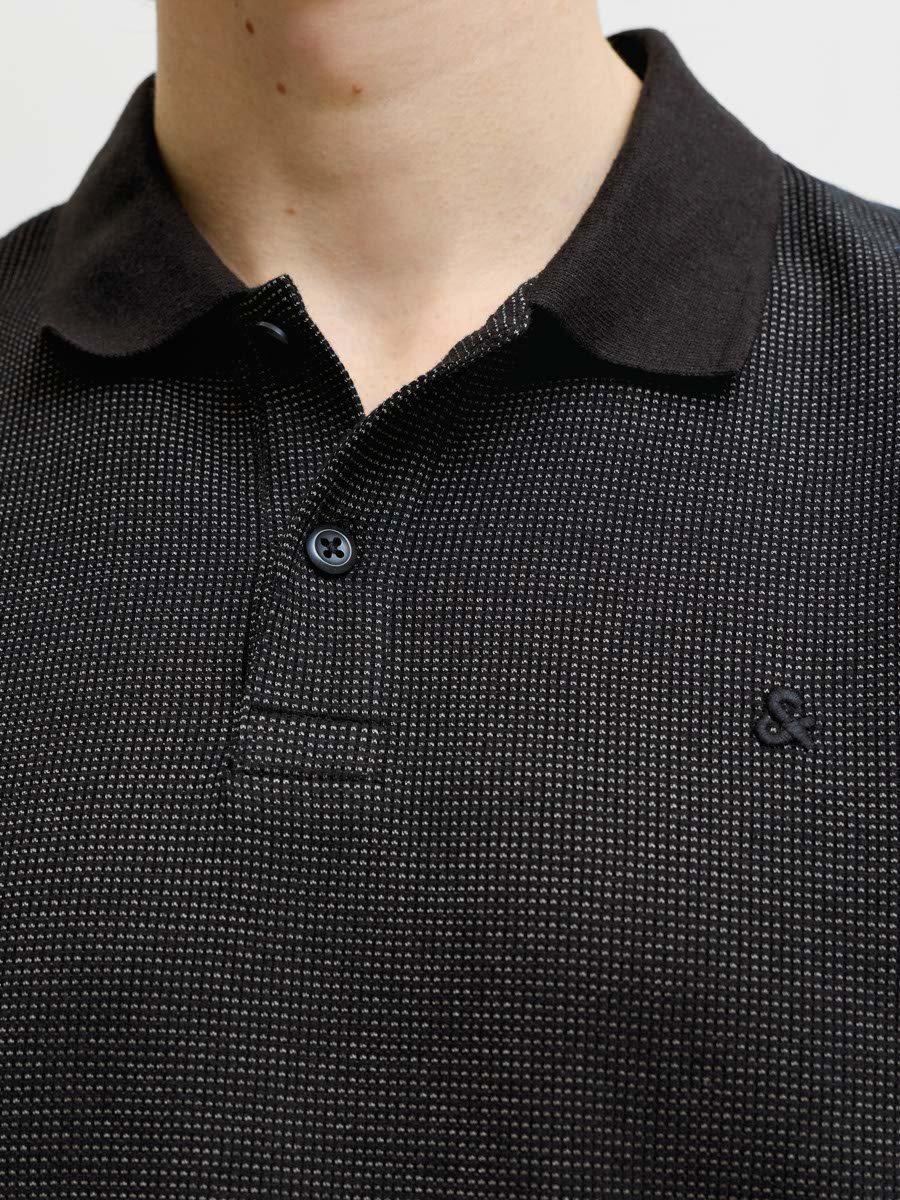 Black Cotton Regular Fit Polo