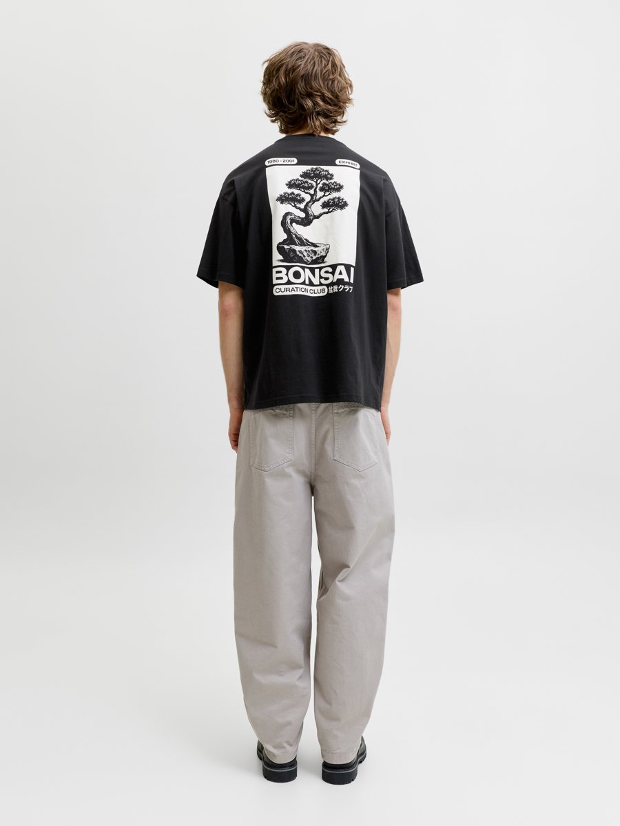 Black Graphic Print Cotton T-Shirt