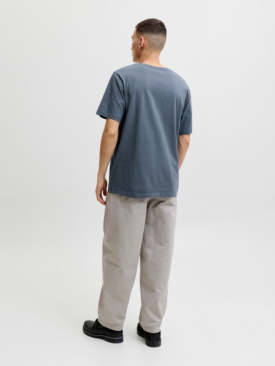 Charcoal Logo Graphic Round Neck T-Shirt
