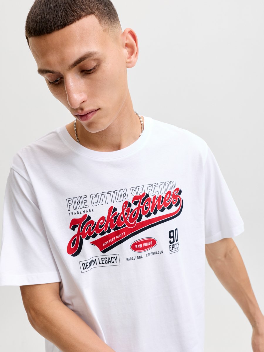 White Logo Graphic T-Shirt