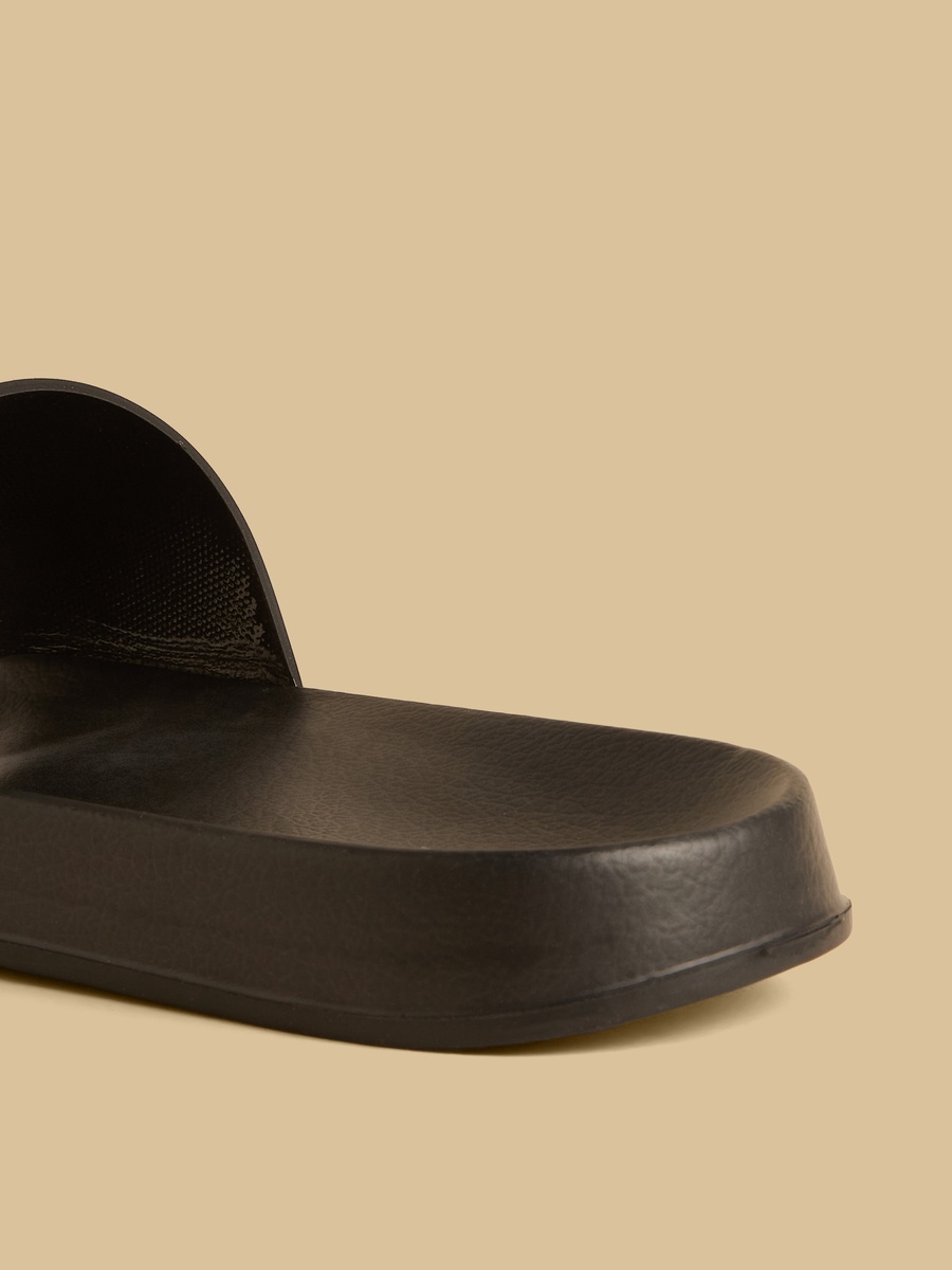 Text Embossed Beach Slides
