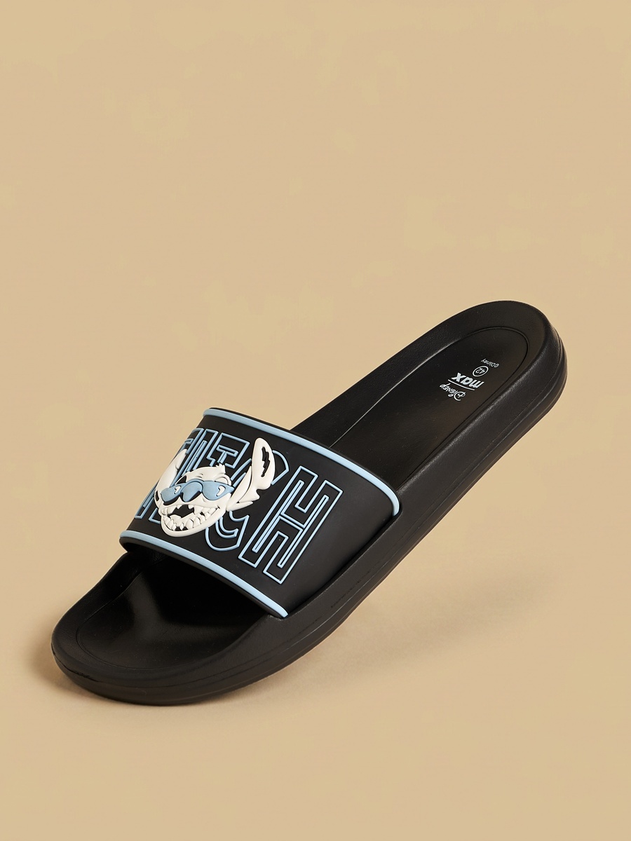Stitch Embossed Slides