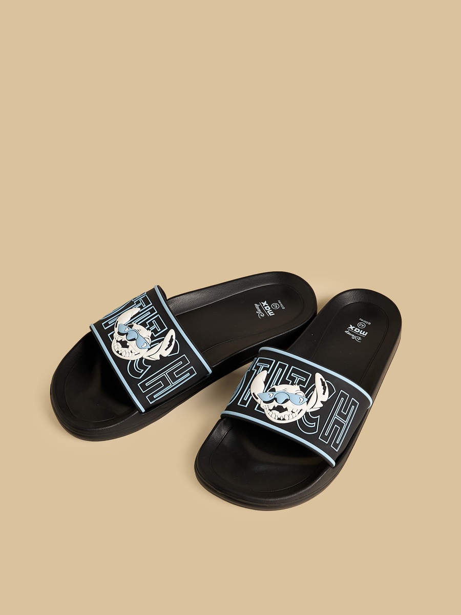 Stitch Embossed Slides