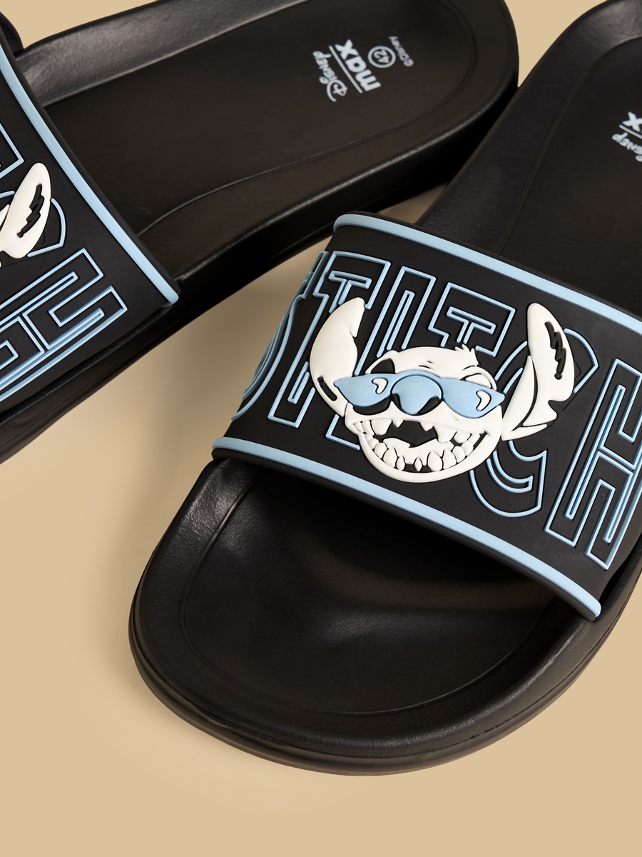 Stitch Embossed Slides