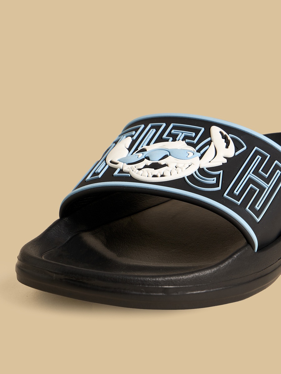 Stitch Embossed Slides