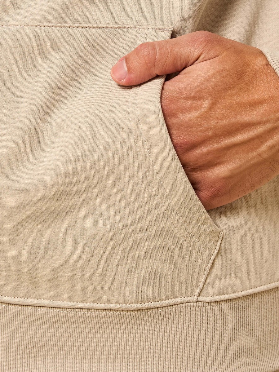 Embroidered Fleece Zip Through Hoodie