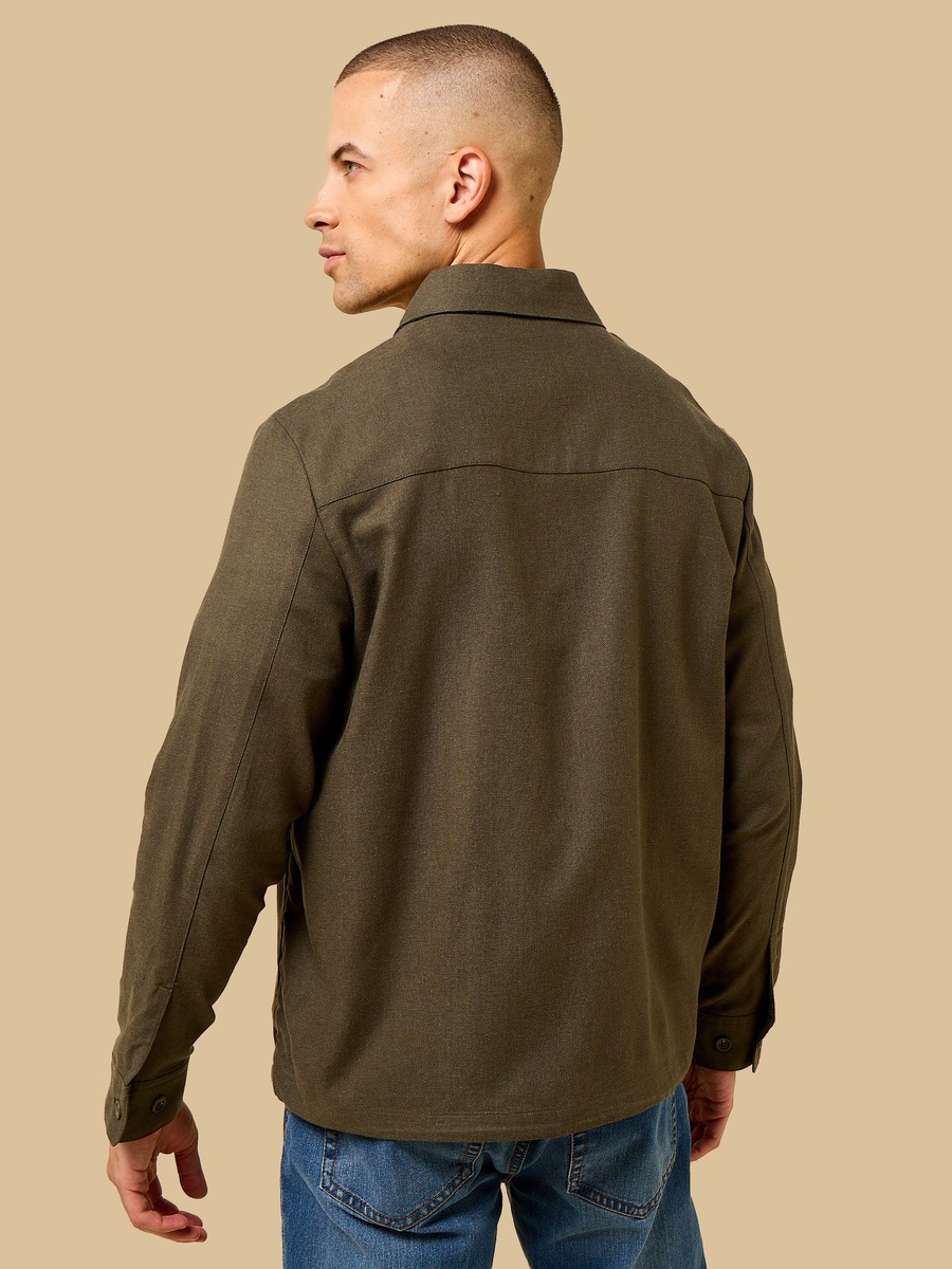 Linen Blend Shacket