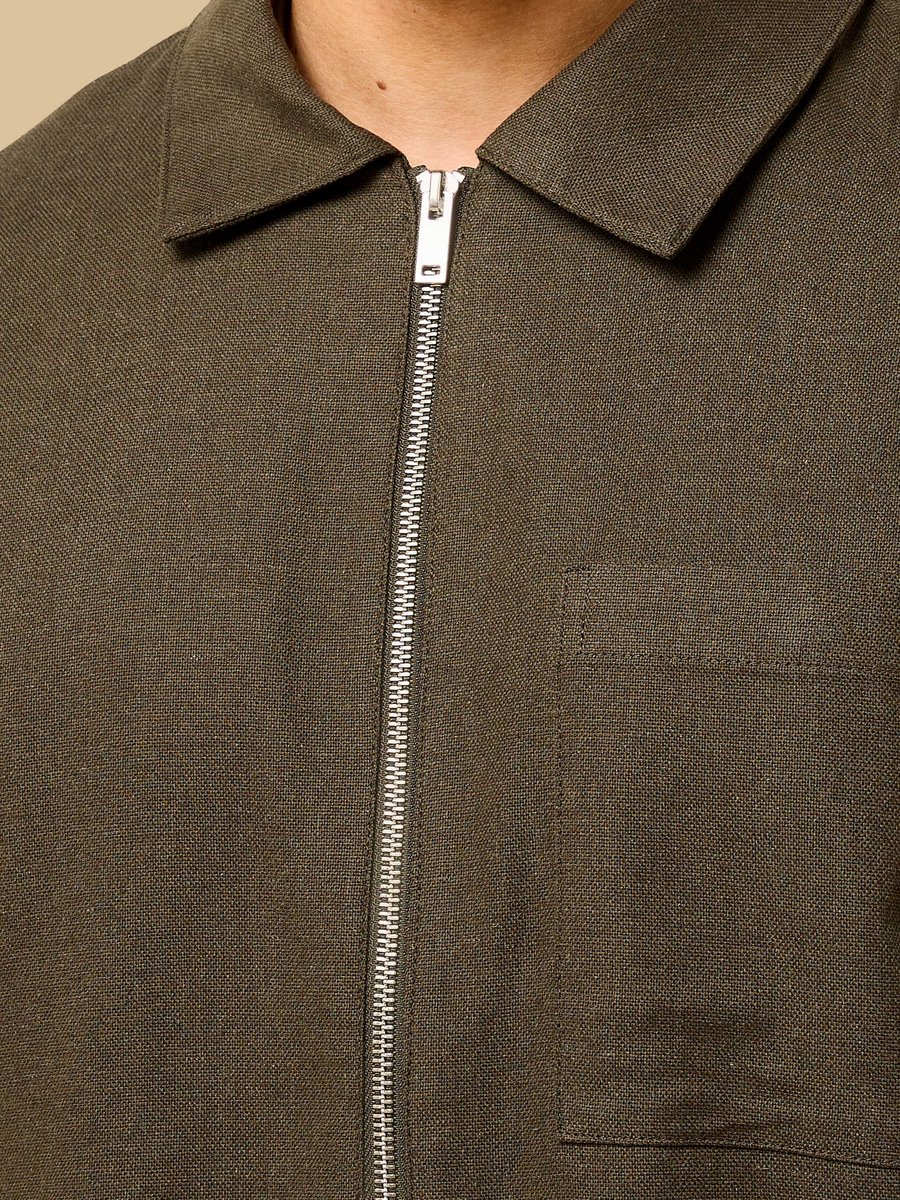 Linen Blend Shacket