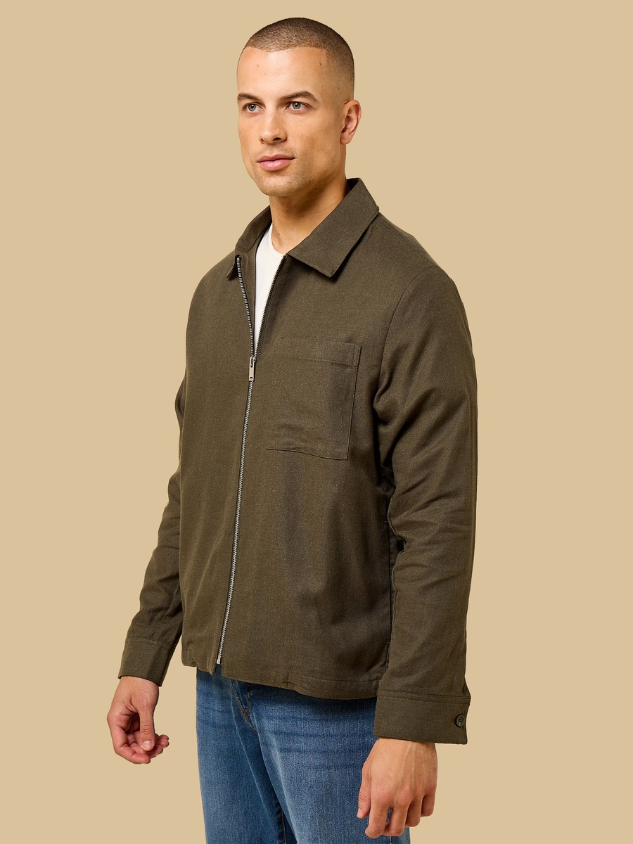 Linen Blend Shacket