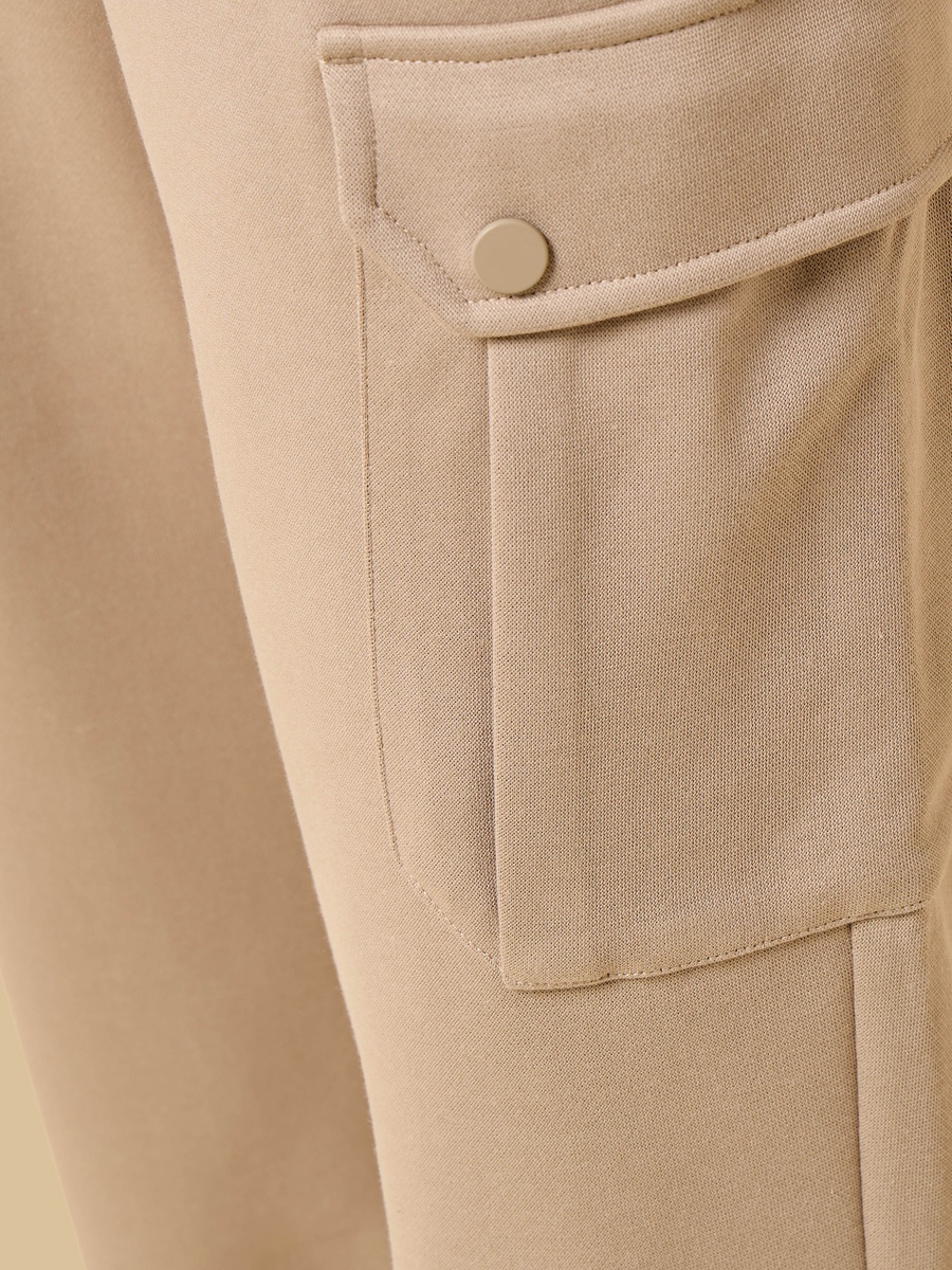 Snap Detail Relaxed Fit Cargo Joggers