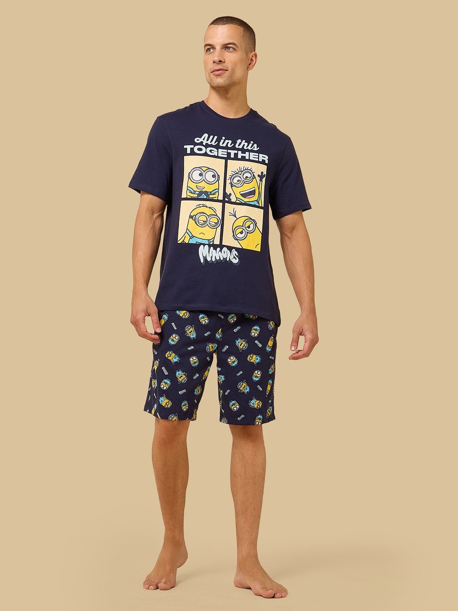 Minions Print Shorts Set