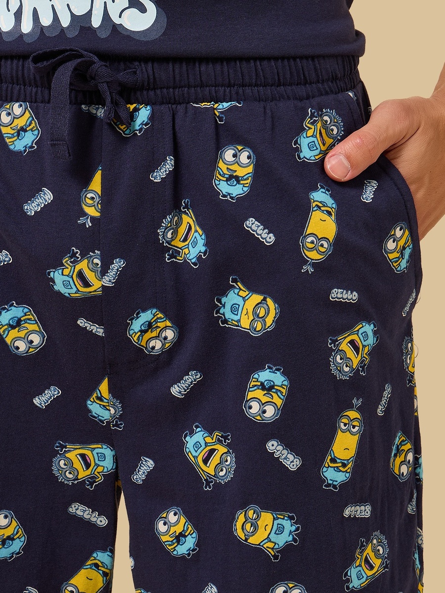 Minions Print Shorts Set