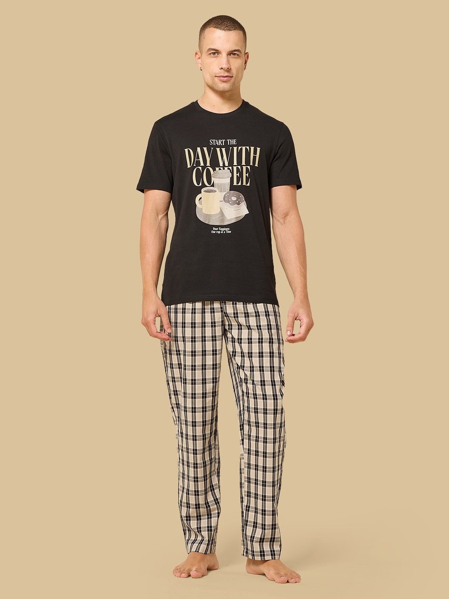 Coffee Print Pyjama Set