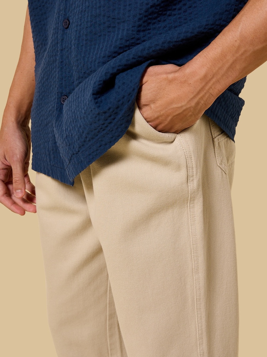 Linen Blend Twill Pants