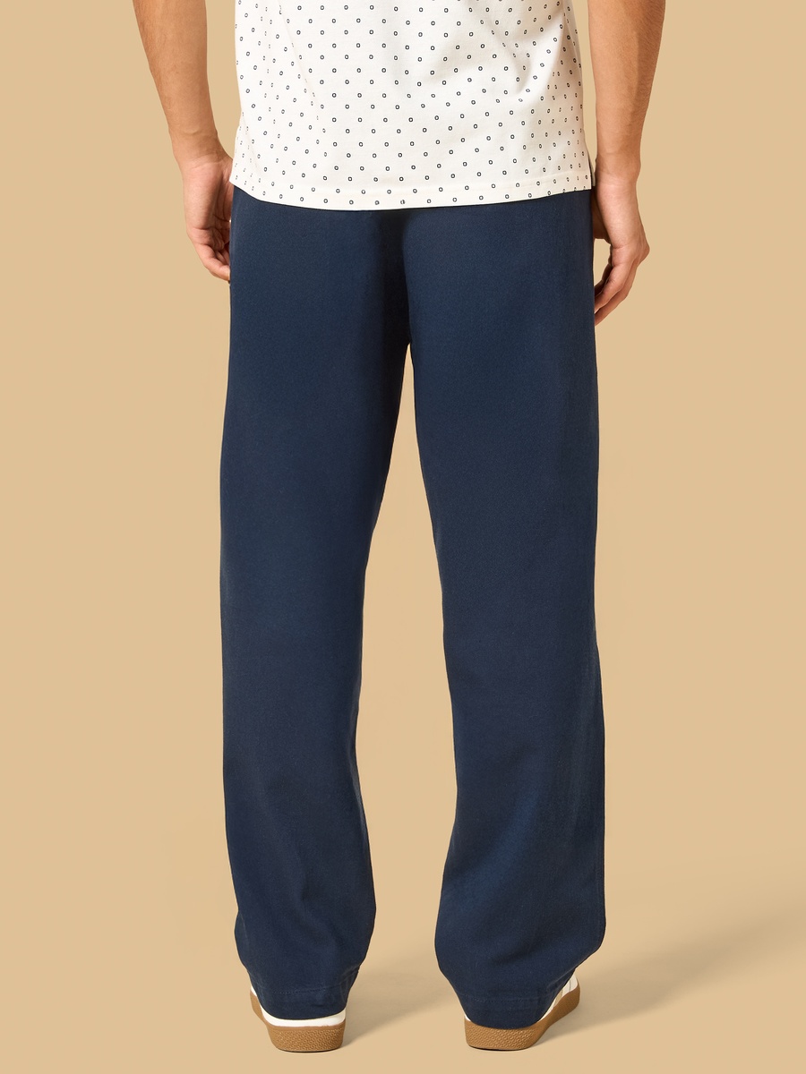 Textured Cotton Linen Twill Pants
