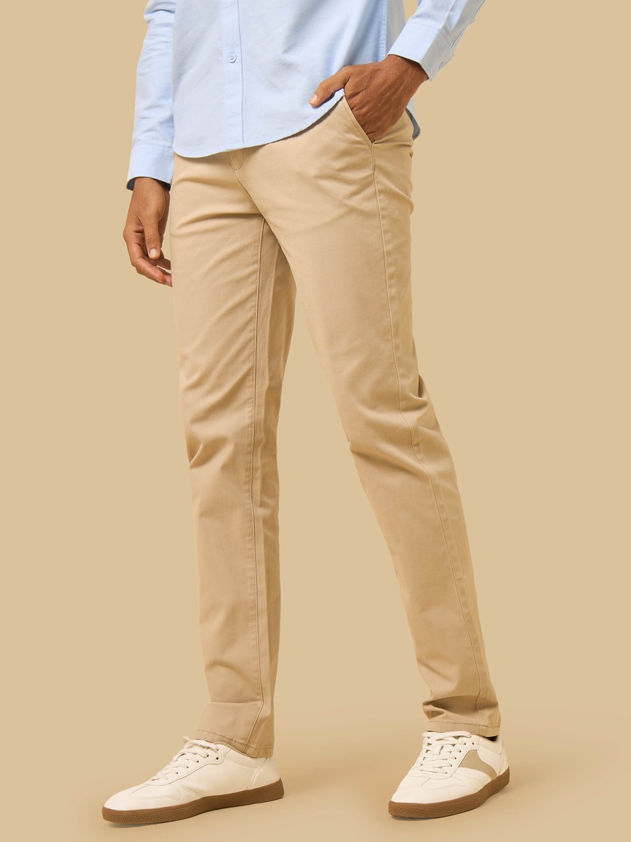 Slim Fit Linen Chinos