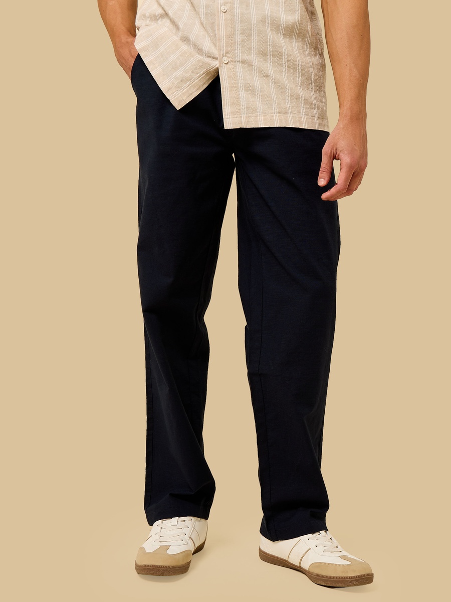 Mid-Rise Relaxed Fit Pants