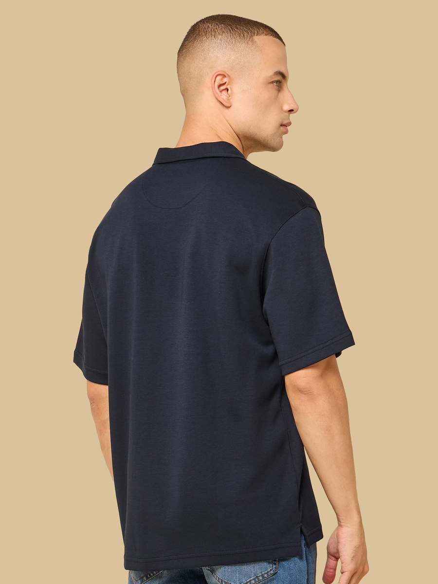 Interlock Johnny Collar Polo T-Shirt