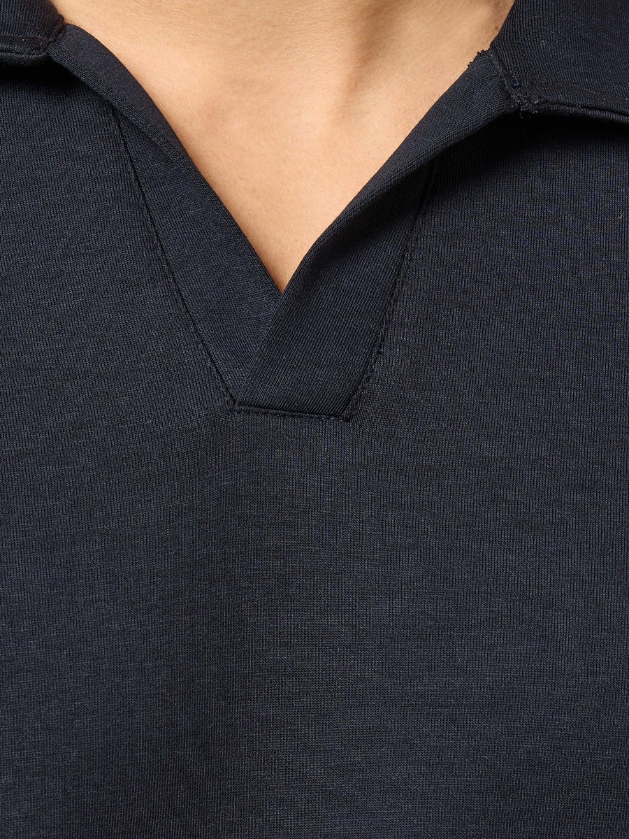 Interlock Johnny Collar Polo T-Shirt