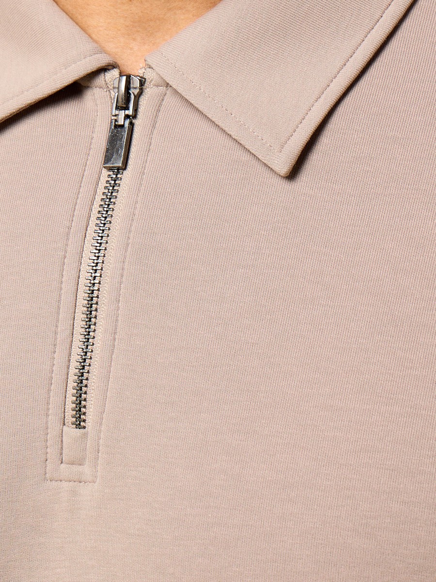 Textured Interlock Polo T-Shirt