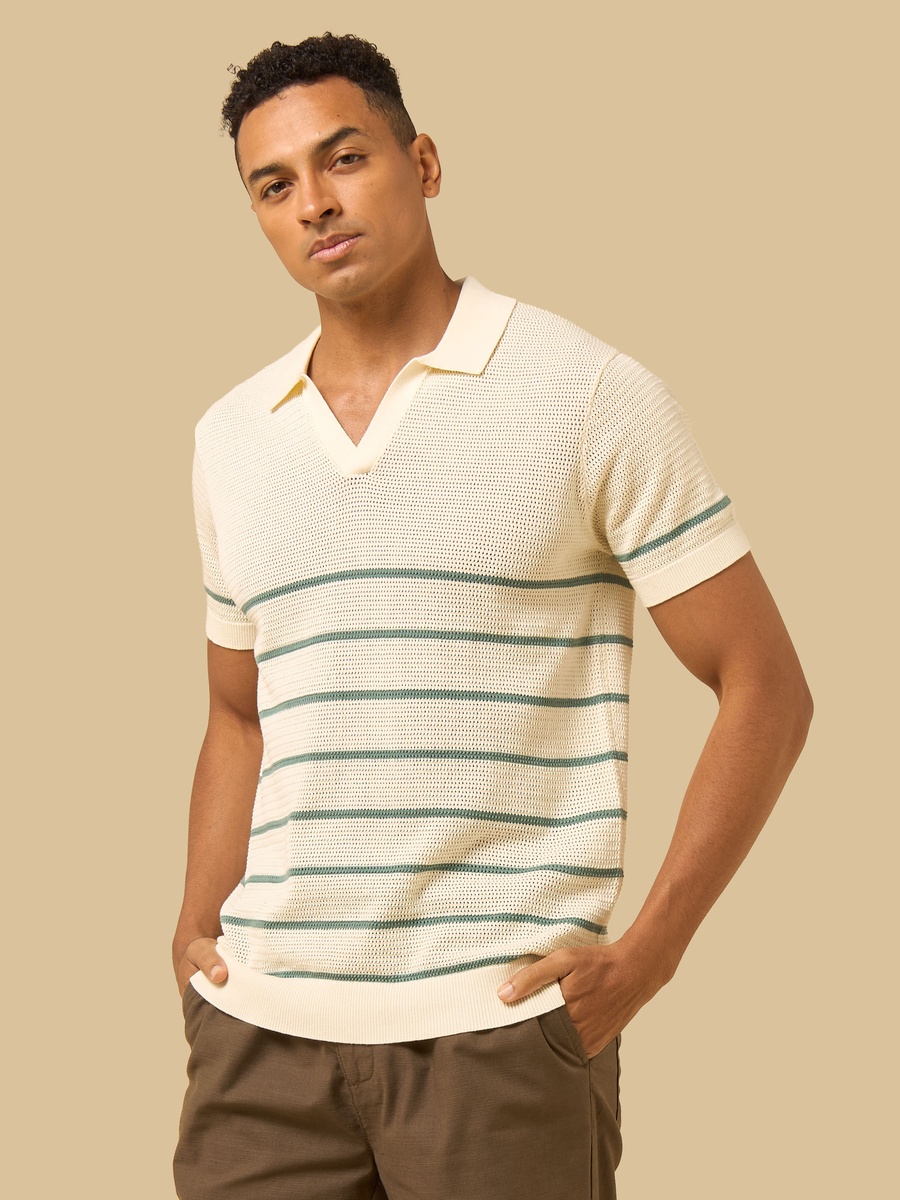 Striped Polo T-Shirt
