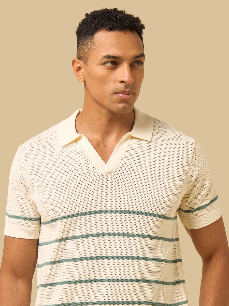 Striped Polo T-Shirt