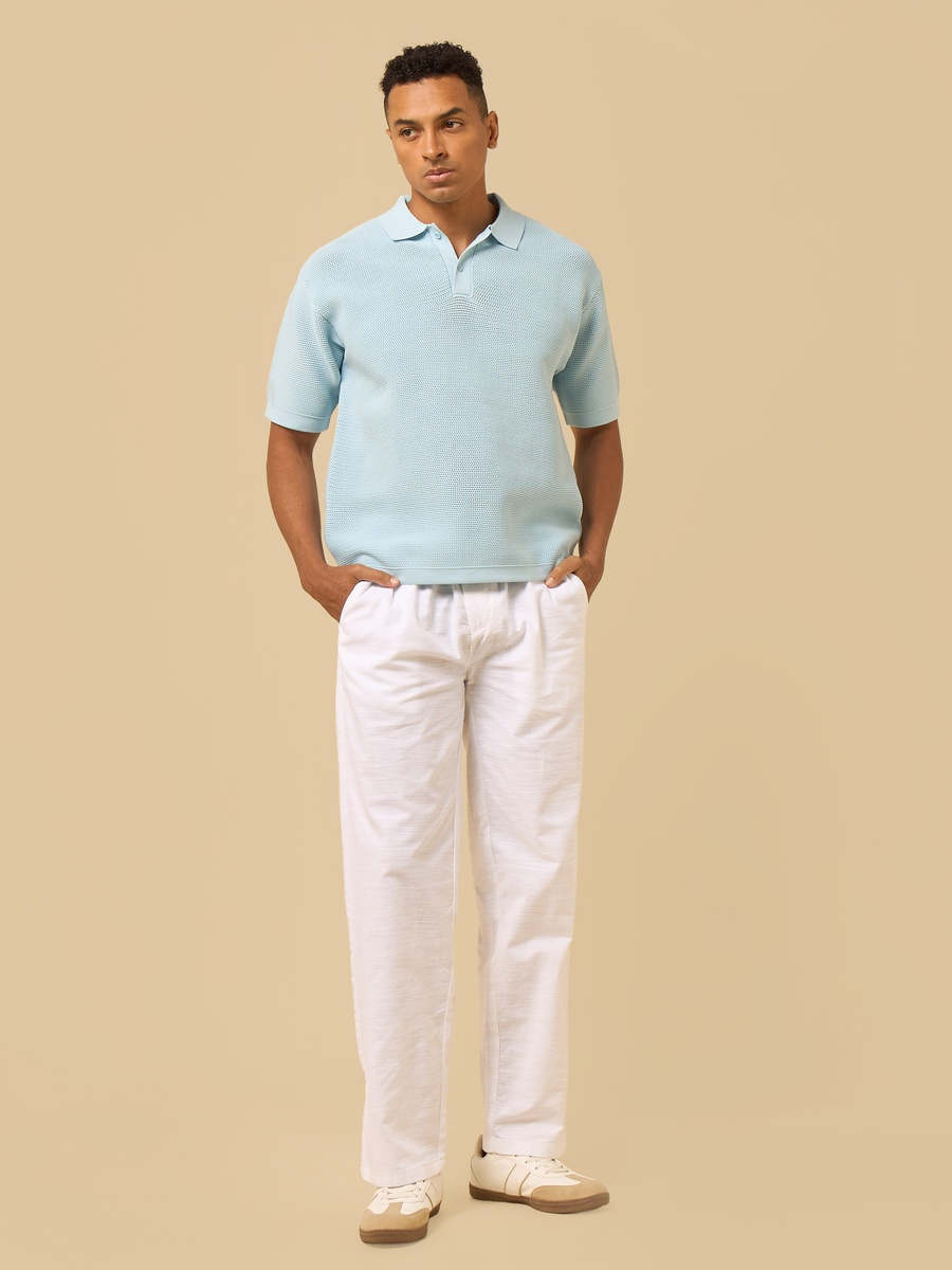 Textured Polo T-Shirt
