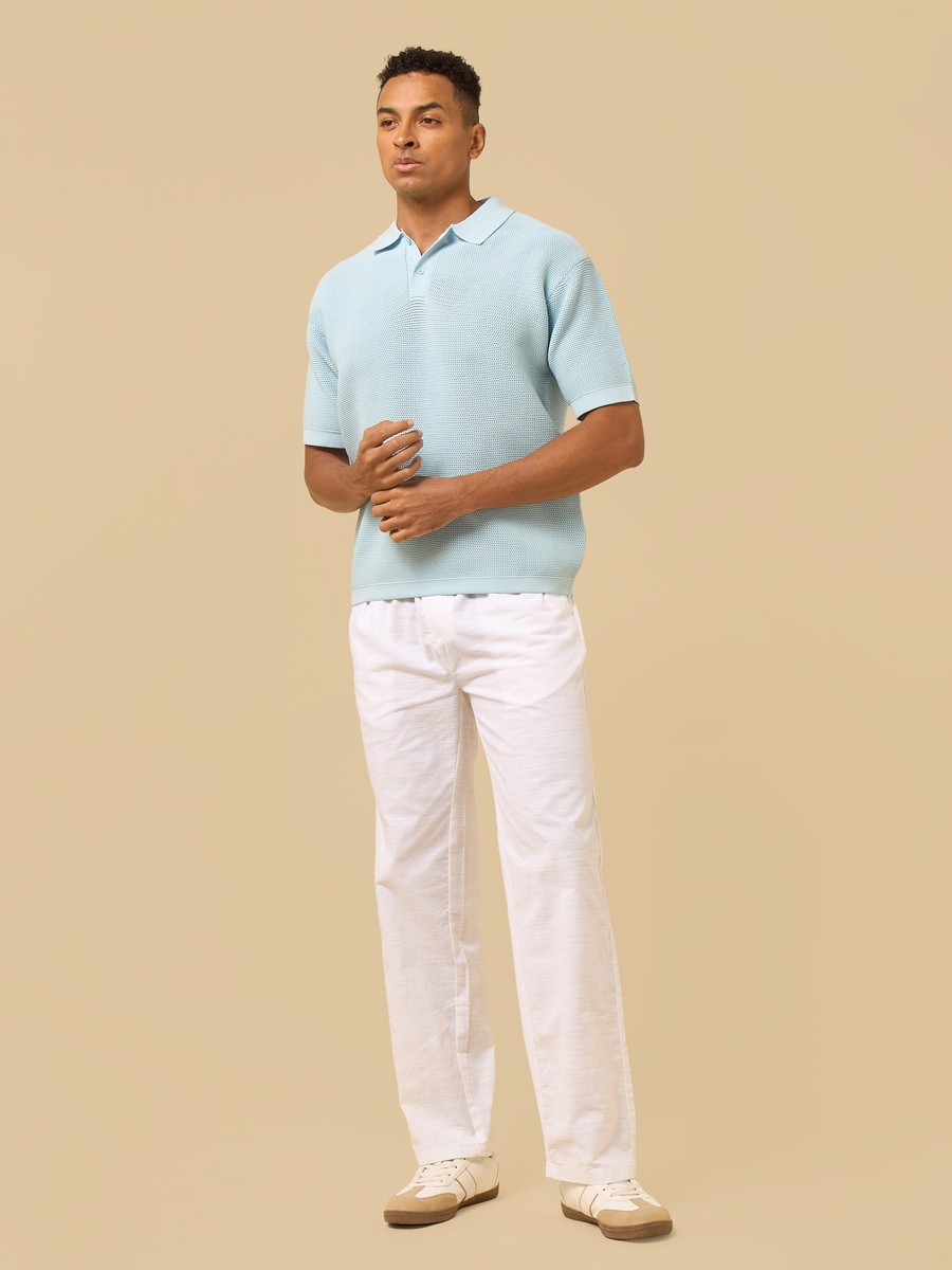 Textured Polo T-Shirt