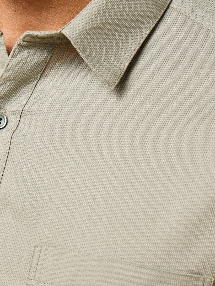 Waffle Textured Dobby Shirt