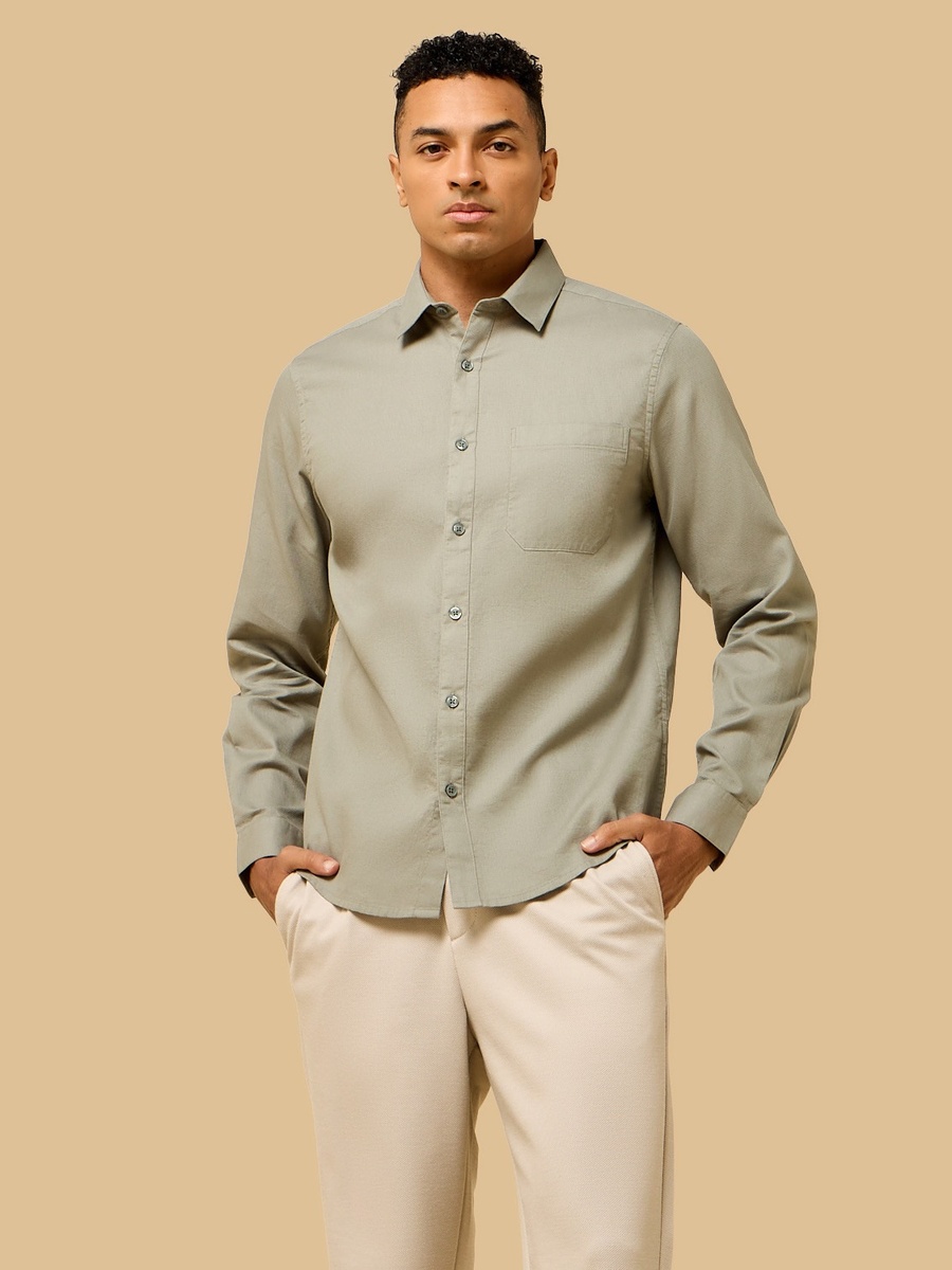 Waffle Textured Dobby Shirt
