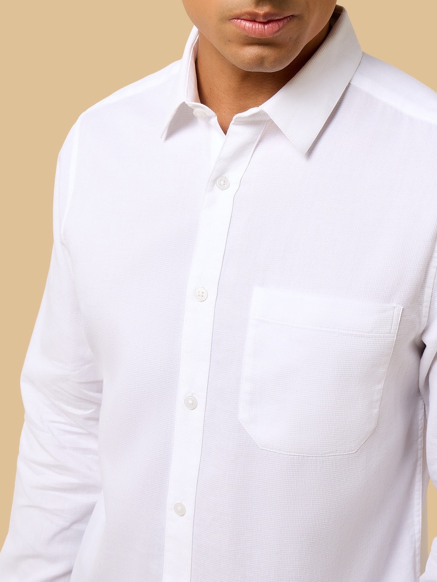 Waffle Textured Dobby Shirt