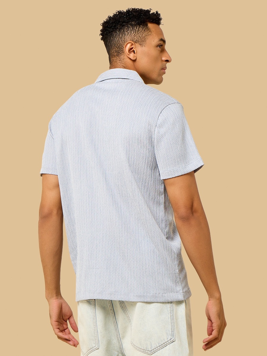 Relaxed Fit Textured Resort Shirt