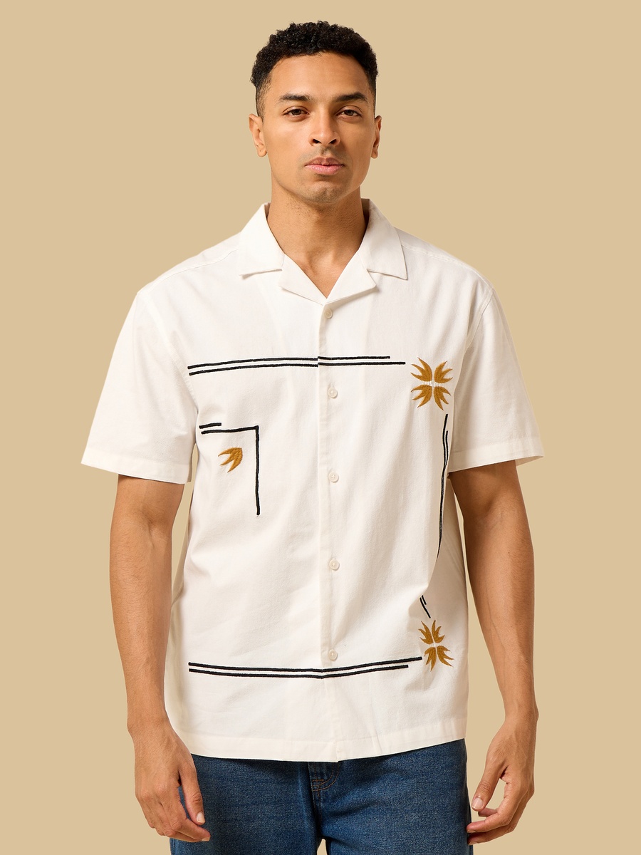 Relaxed Fit Embroidered Shirt