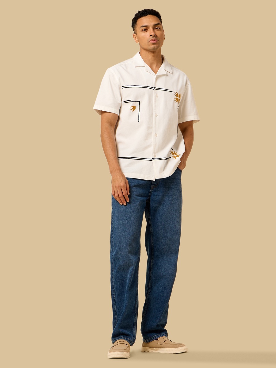 Relaxed Fit Embroidered Shirt