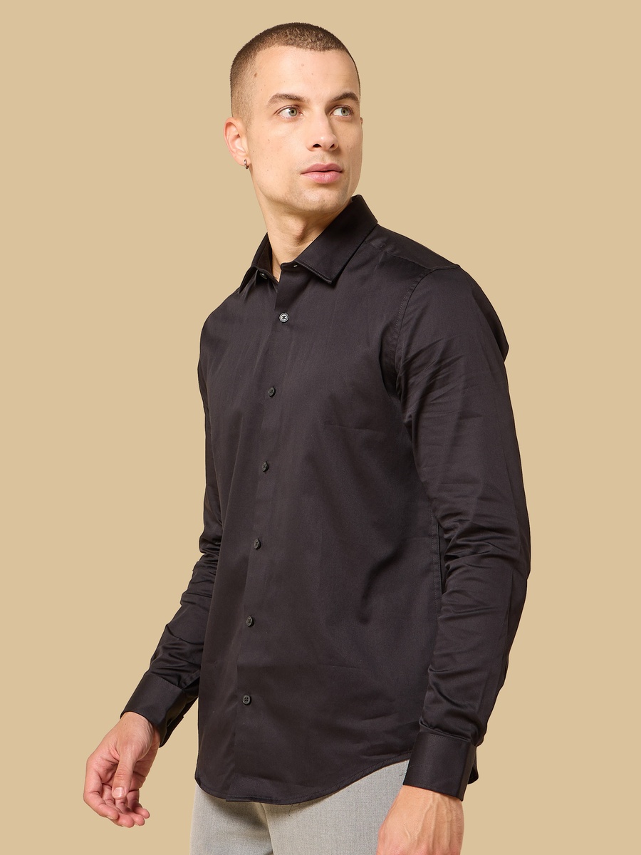 Regular Fit Satin Stretch Shirt