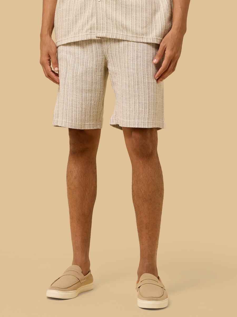 Jacquard Textured Shorts