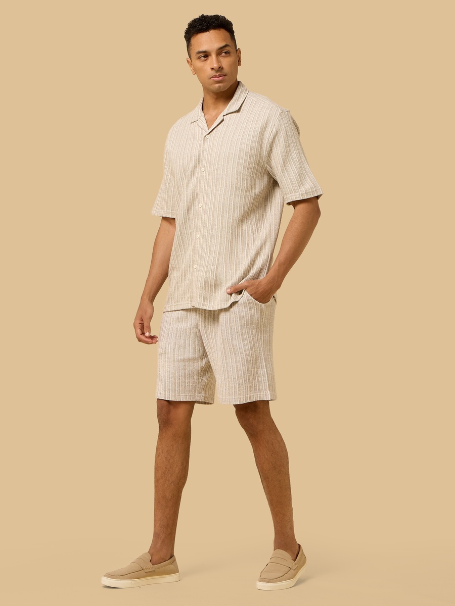 Jacquard Textured Shorts