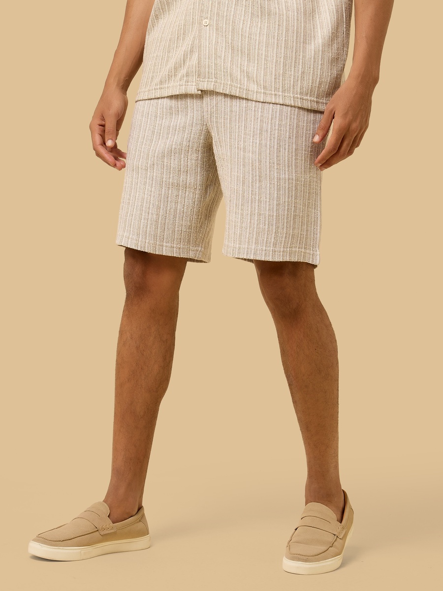 Jacquard Textured Shorts