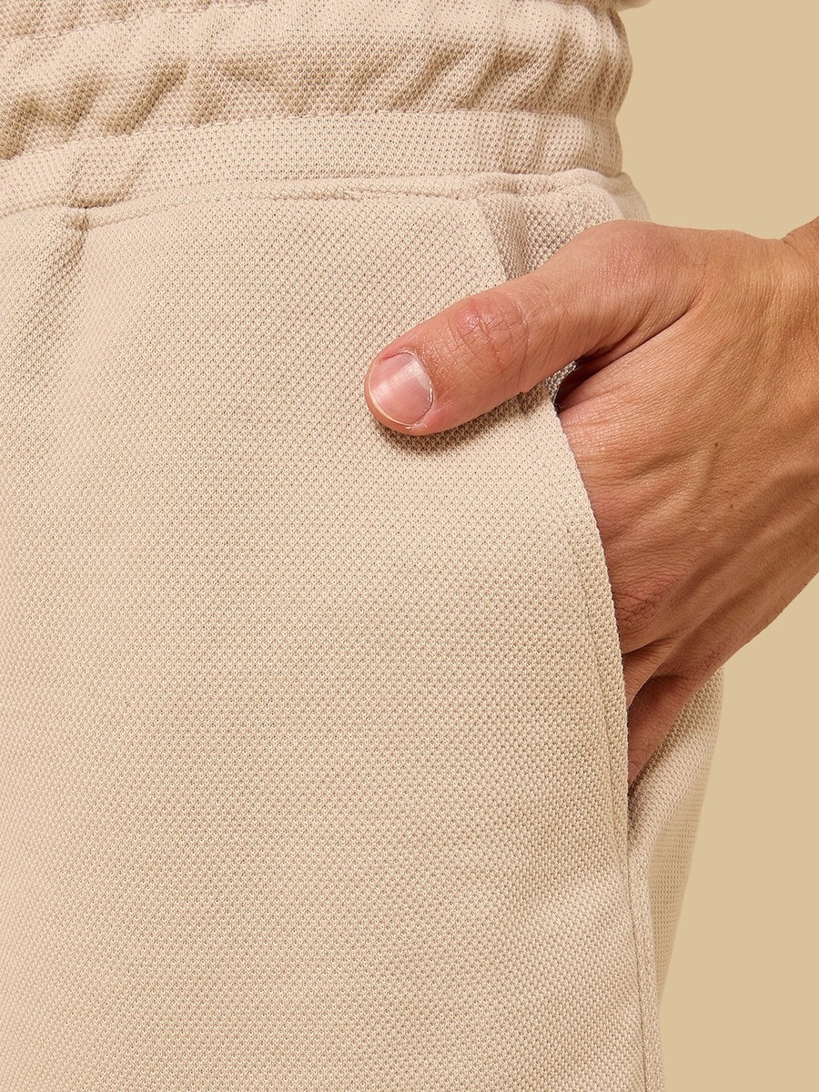 Textured Pique Interlock Shorts