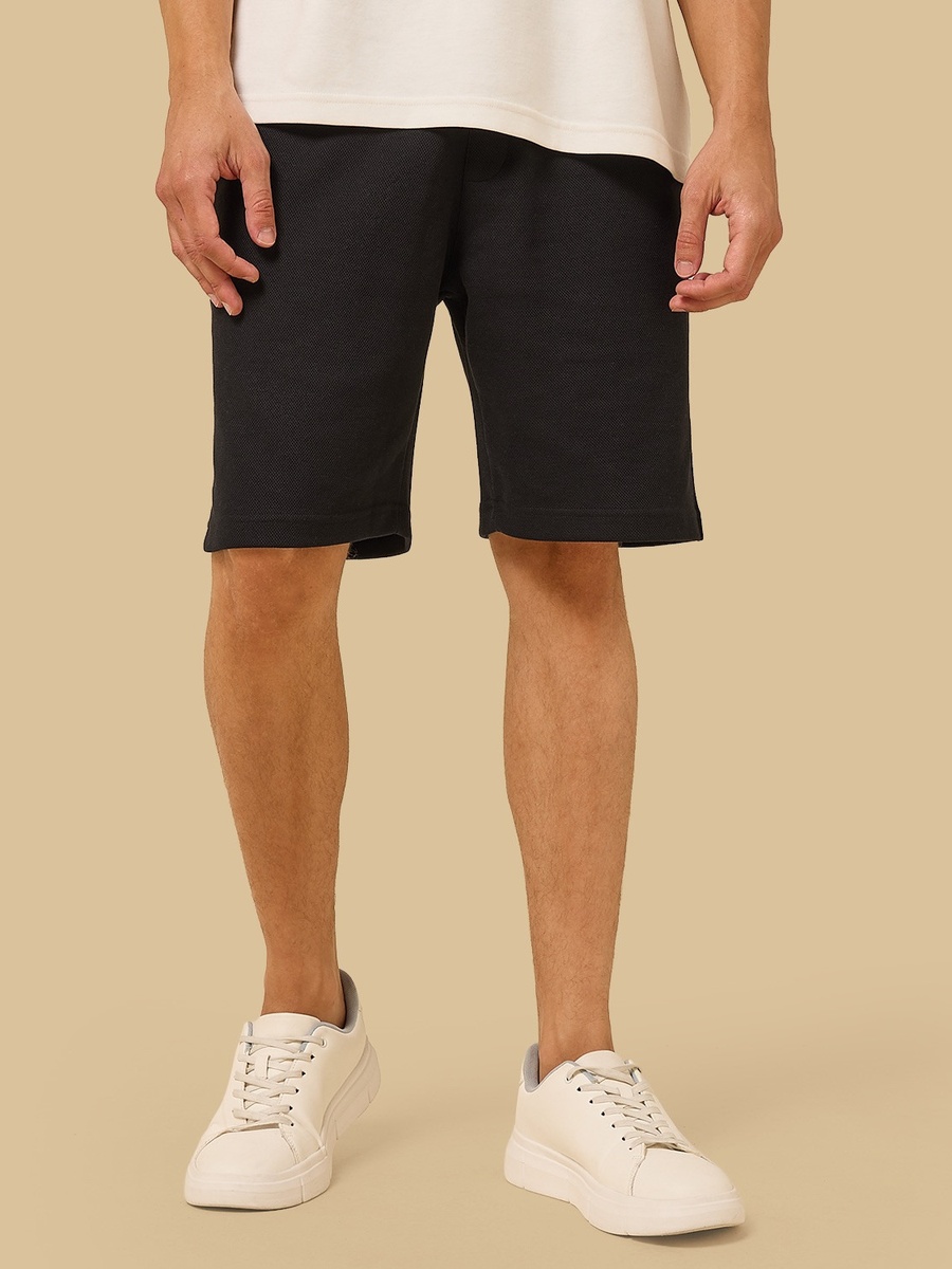 Textured Pique Interlock Shorts