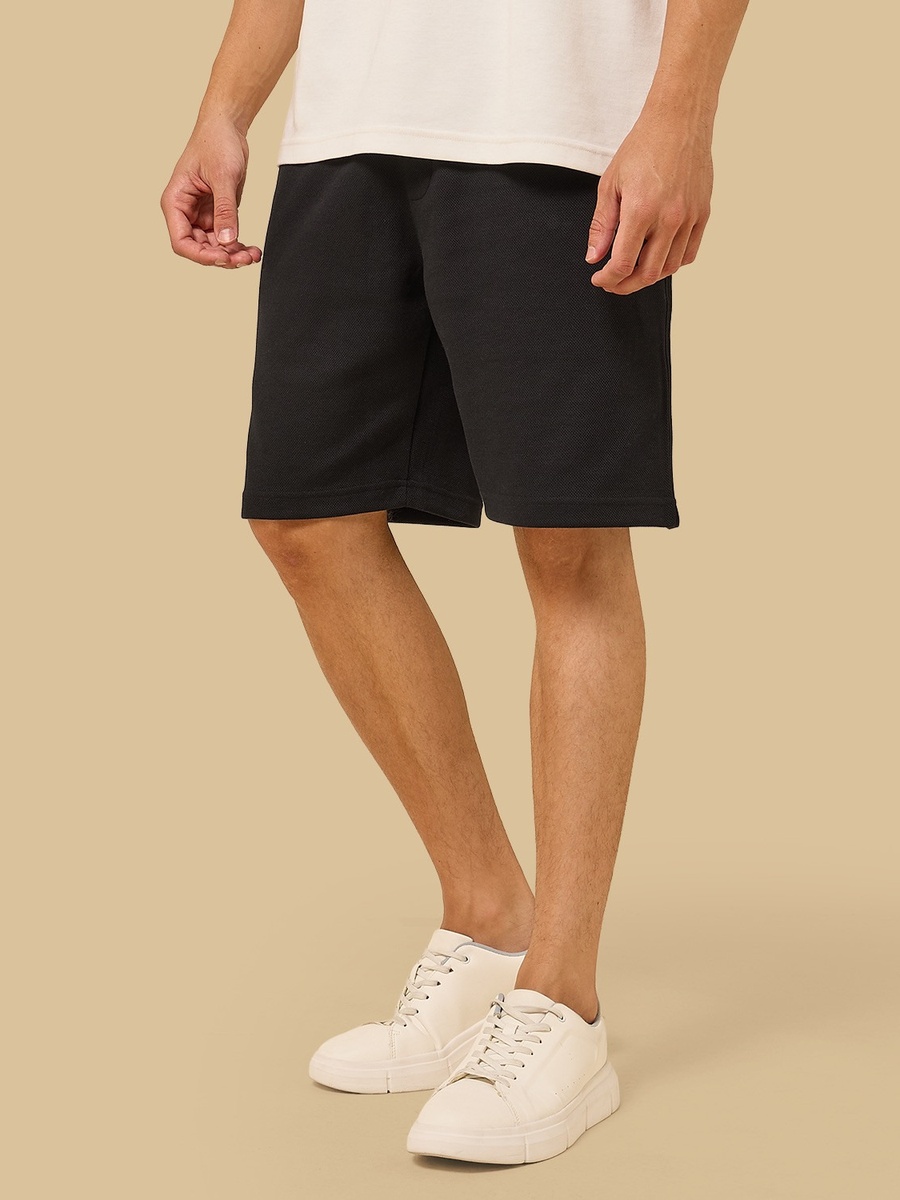 Textured Pique Interlock Shorts