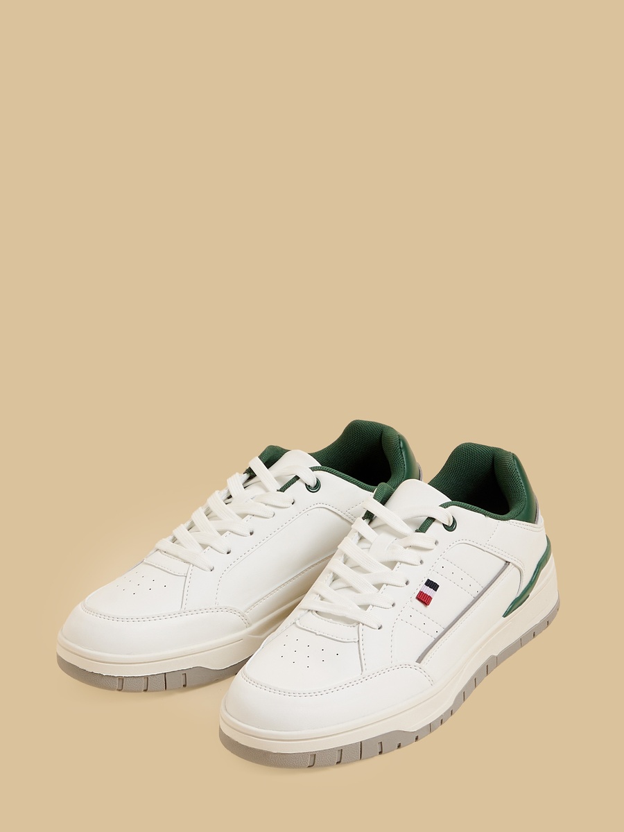 Panelled Lace-Up Sports Shoes