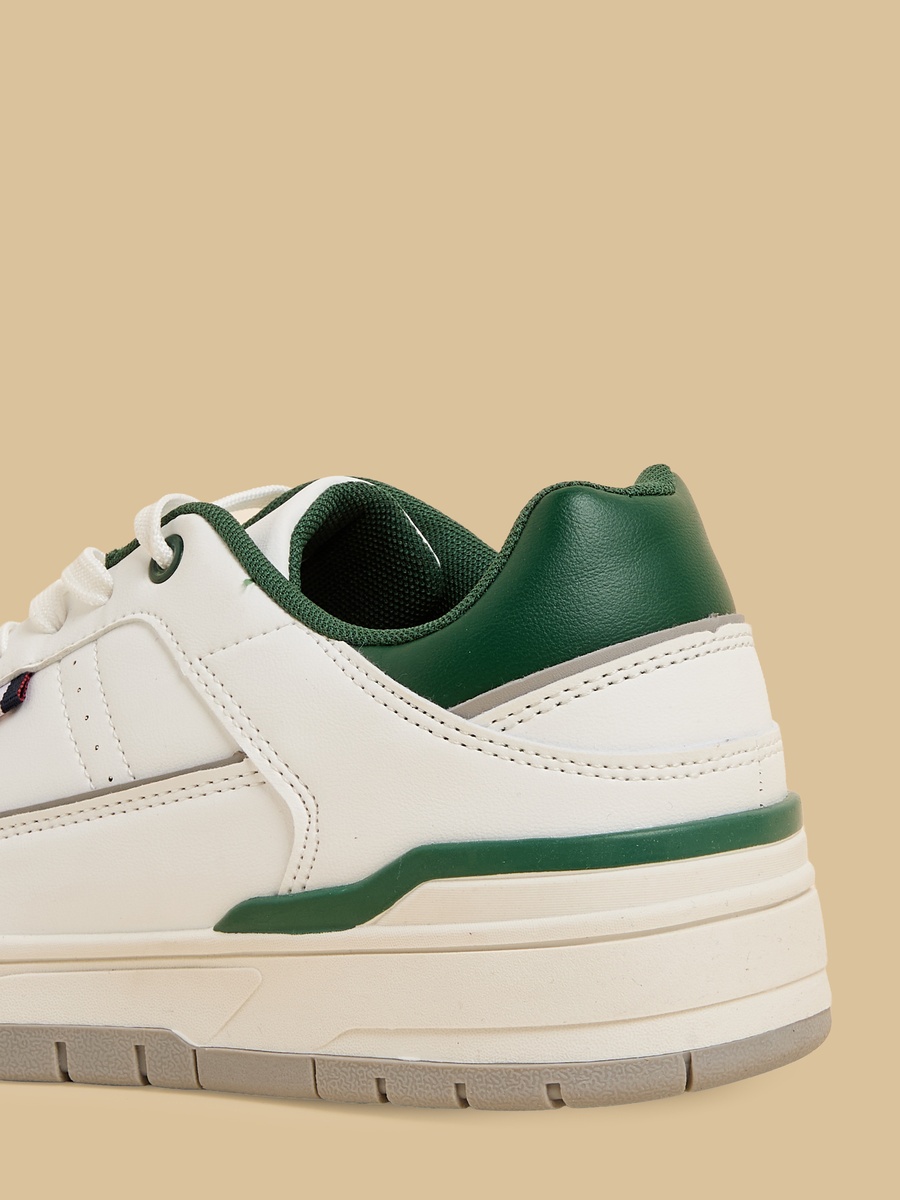 Panelled Lace-Up Sports Shoes