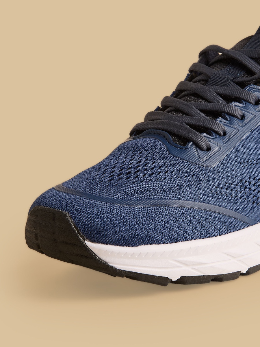 Textured Lace-Up Sports Shoes