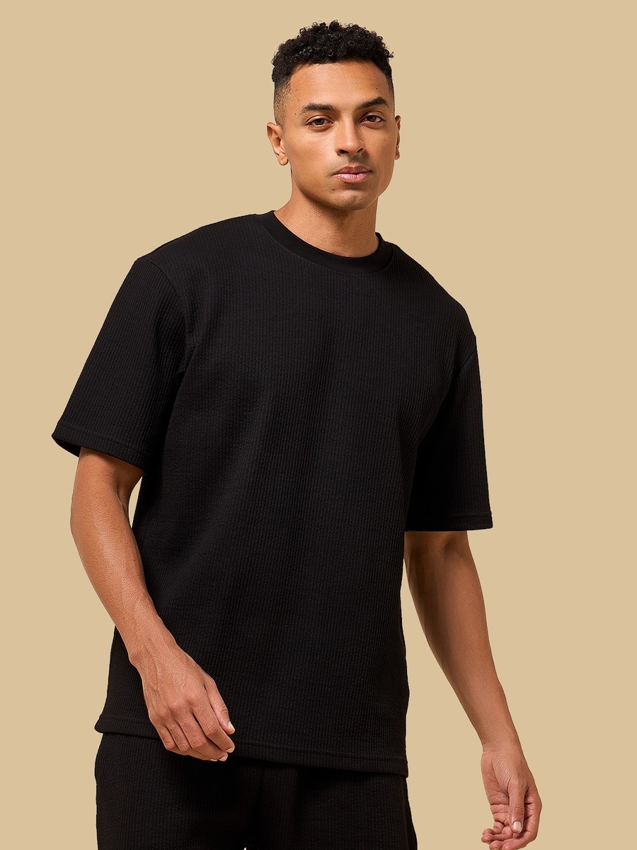 Seersucker Textured T-Shirt