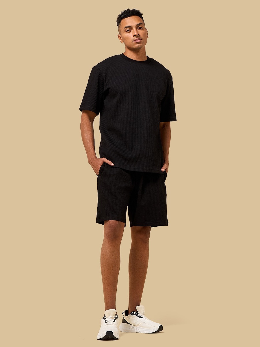Seersucker Textured T-Shirt