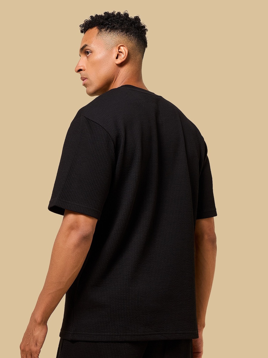 Seersucker Textured T-Shirt
