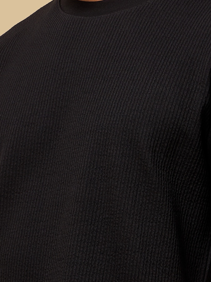 Seersucker Textured T-Shirt